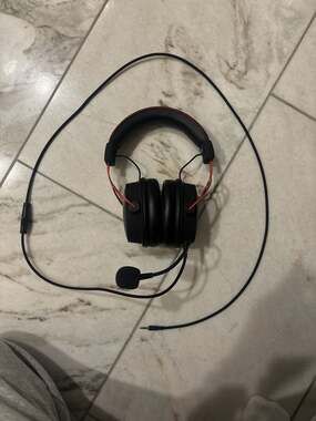 HyperX Cloud Alpha Wired Professional Gaming Headset with Mic - Red/Black